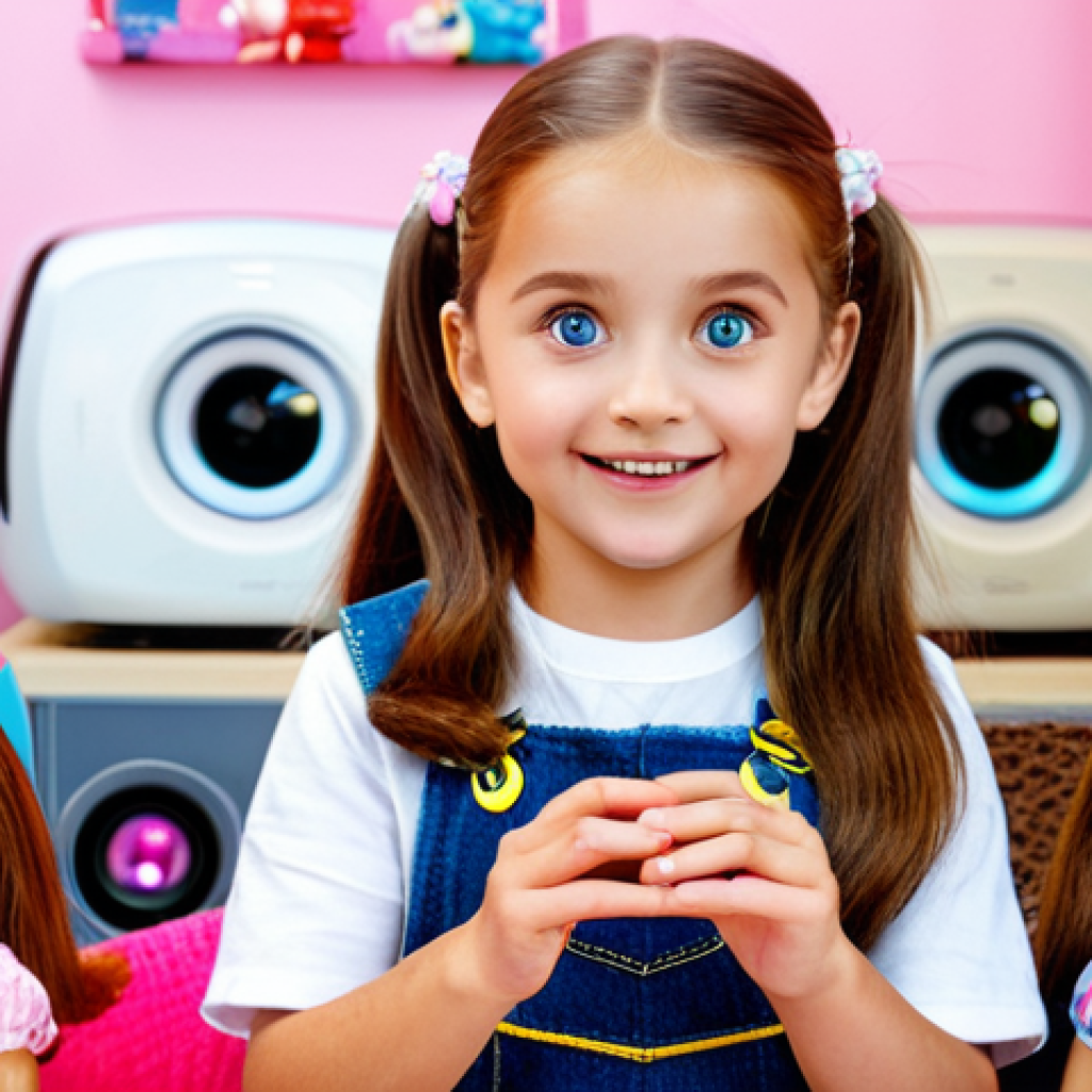 **

"A young girl with bright eyes, surrounded by LOL Surprise! dolls in a brightly lit playroom, fully clothed in a cute, age-appropriate outfit, safe for work, appropriate content, family-friendly scene, perfect anatomy, correct proportions, well-formed hands, proper finger count, professional, modest, natural pose, toy photography, high quality."

**