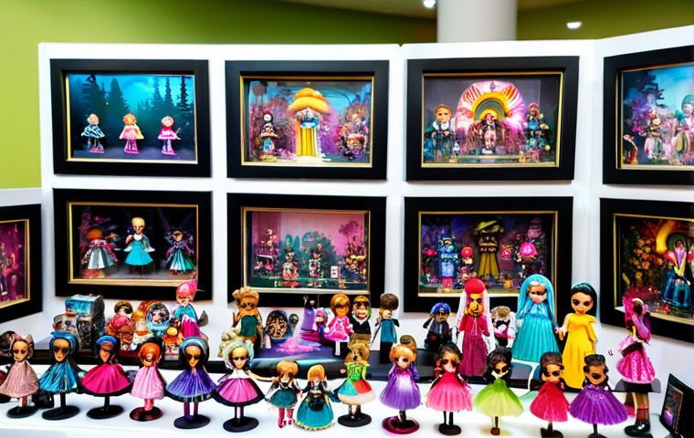 LOL 서프라이즈와 관련된 다양한 소비자 참여 아이디어 - A highly detailed close-up shot of a unique, custom-made L.O.L. Surprise! doll, embodying a "Future ...