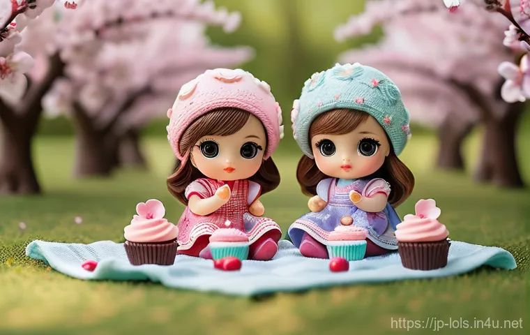 LOL 서프라이즈를 활용한 놀이 아이디어 - A vibrant close-up of several LOL Surprise dolls in a miniature DIY fashion studio. Each doll showca...