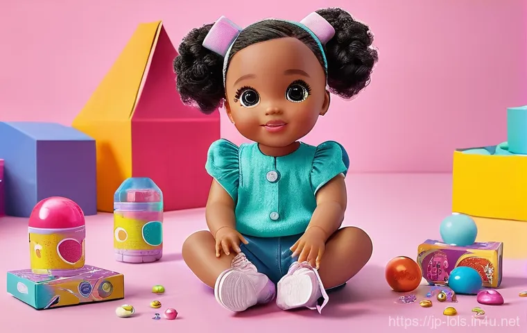 LOL 서프라이즈의 지역별 선호 트렌드 - **Prompt:** A vibrant, cheerful scene of a young child, approximately 8-10 years old, with an expres...