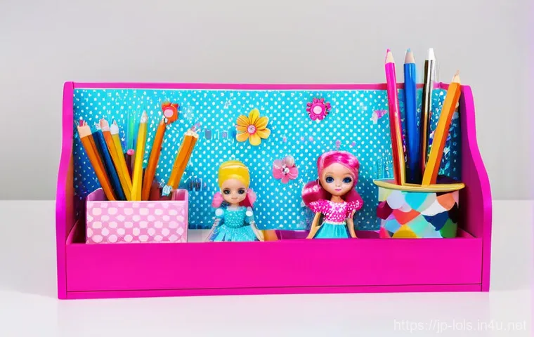 LOL 서프라이즈로 만든 DIY 아트 작품 - **Whimsical Miniature Dollhouse Garden:** A vibrant and cheerful miniature garden scene, meticulousl...