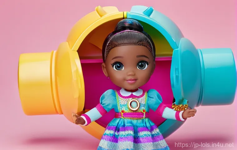 LOL 서프라이즈의 가격 상승 요인 분석 - A vibrant, close-up shot capturing the moment of excitement as a pair of hands gently unwraps a L.O....