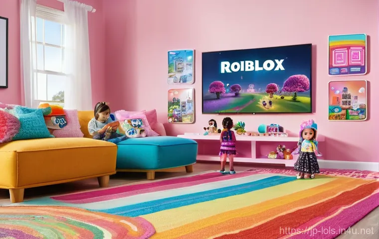 LOL 서프라이즈의 제작사와 협업 사례 - **Prompt: The Blended Playroom: Real Meets Virtual L.O.L. Surprise! Adventure**
    "A vibrant, chee...