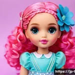 LOL 서프라이즈 DIY 캐릭터 커스터마이징 - **Prompt 1: Vibrant Face-Painted Doll with Unique Wig**
    "A close-up portrait of a highly customi...