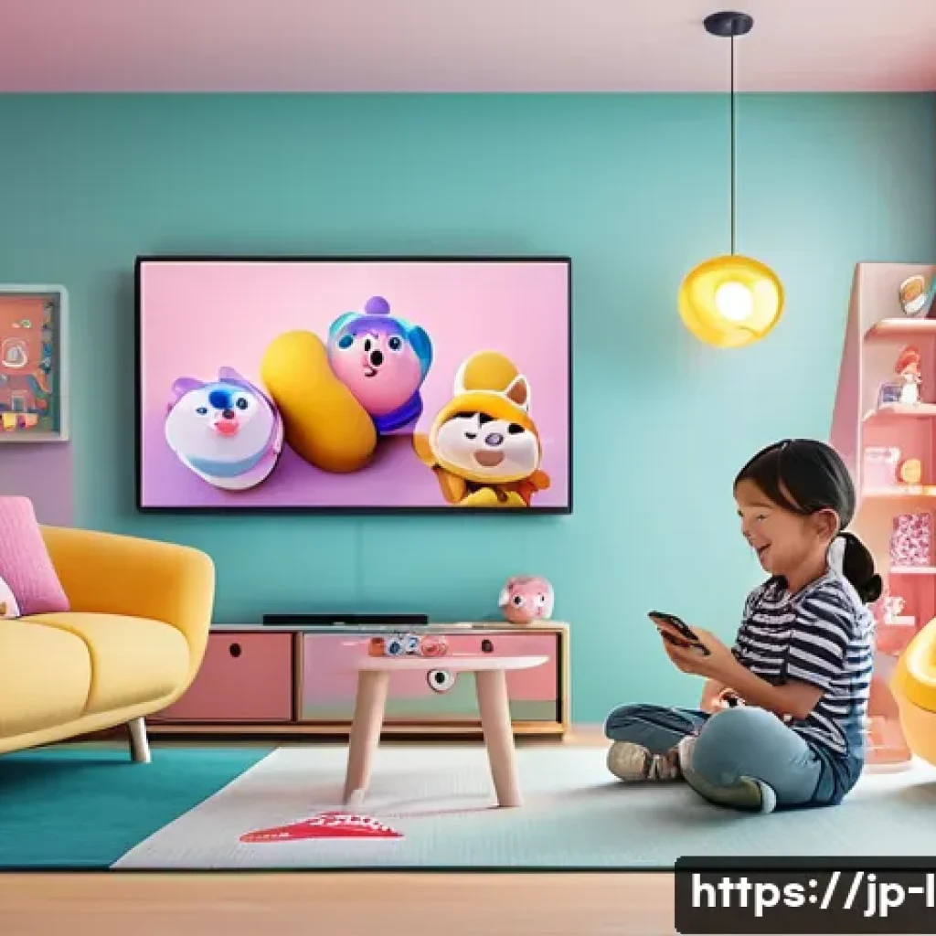 LOL 서프라이즈의 디지털 콘텐츠 확장 계획 - A vibrant and colorful augmented reality scene featuring LOL Surprise characters appearing in a mode...