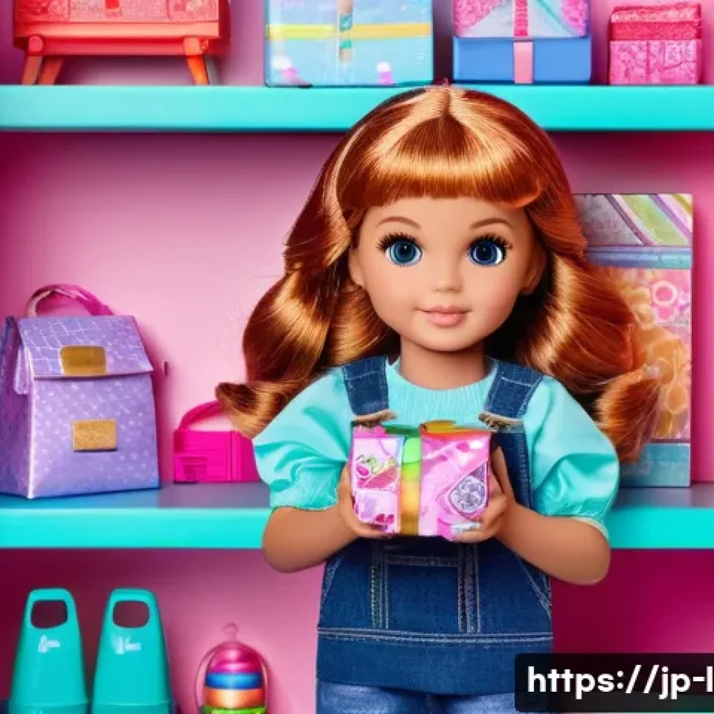 LOL 서프라이즈 장난감의 장단점 분석 - A vibrant and playful scene showcasing a child carefully unwrapping an LOL Surprise doll package wit...